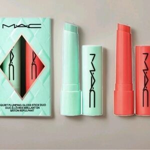NEW Mac Squirt Plumping Gloss Stick Lip Duo Mint to Be + Heat Sensor BNIB